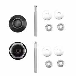 2 PCS Push Button Quick Release Hood Lock Clip Car Bumper Latch Kit