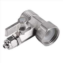 RO Feed Water Adapter 1/2" to 1/4" Ball Valve Faucet Tap Silver