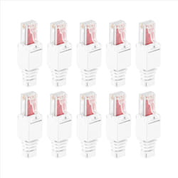 10 x Network Connectors Tool-Free RJ45 CAT6 LAN UTP Cable Plug