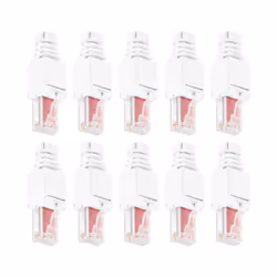 10 x Network Connectors Tool-Free RJ45 CAT6 LAN UTP Cable Plug