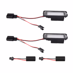 2Pcs 12V Led Number License Plate Light Lamps For Golf 4 5 6 7