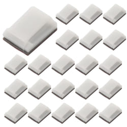 Self-Adhesive LED Strip Light Mounting Brackets Clips(100-PACK White)