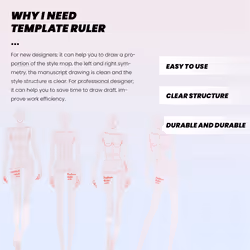 Fashion Illustration Rulers Sketching Templates Ruler,Combination