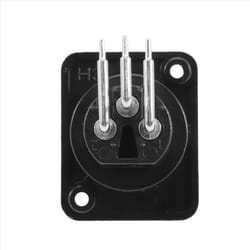 10pcs Black XLR 3pin Female Jack Panel Chassis PCB Socket Connector