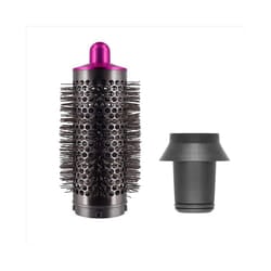 Cylinder Comb and Adapter for Dyson Airwrap Styler,Rose Red & Gray
