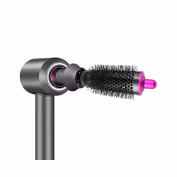 Cylinder Comb and Adapter for Dyson Airwrap Styler,Rose Red & Gray