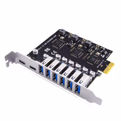 USB 3.2 and Type C PCI-E Expansion Card PCIE to USB Controller