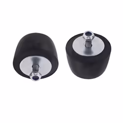 2Pcs Black Rubber Bumper Cushion Hood Bump Stop Replacement for Jeep