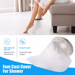 Waterproof Cast Cover Leg for Adult Ankle Shower Bath Watertight Foot
