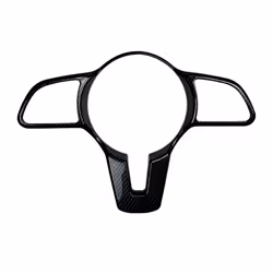 Car Carbon Fiber Steering Wheel Panel Cover Trim for Mercedes Benz