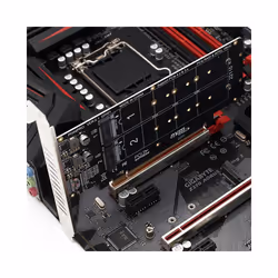Double-Sided 4-Disk NVME RAID Card PCIeX16 to M.2 M-Key NVMEx4SSD