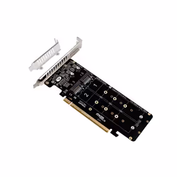 Double-Sided 4-Disk NVME RAID Card PCIeX16 to M.2 M-Key NVMEx4SSD