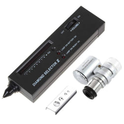 Jeweler Diamond Tool Kit : Diamond Tester - 60X Illuminated Loupe