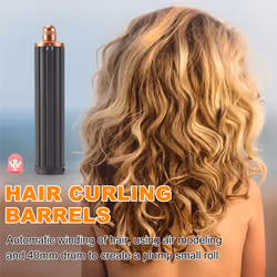 1PCS 2In1 Long Hair Curling Barrels 40MM