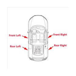 Left Internal Door Handle Car Door Internal Actuator for Skoda Fabia