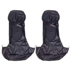 2 x Universal Waterproof Nylon Front Car Van Seat Covers Black