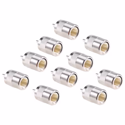 10pcs UHF male PL259 plug solder RG8 RG213 LMR400 7D-FB cable silver