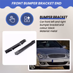 2Pcs Front Bumper Bracket End for Mercedes W203 C-Class 2038801114