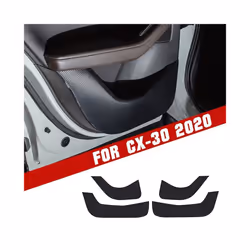 Car Carbon Fiber Door Anti-Kick Pad for Mazda CX-30 2019 2020