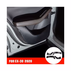 Car Carbon Fiber Door Anti-Kick Pad for Mazda CX-30 2019 2020