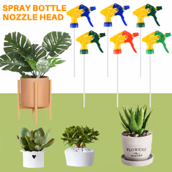 6 Pcs Heavy Duty Chemical Resistant Trigger Spray Bottle Nozzle Head