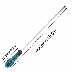 2 Packs 12 Inches Long Slotted and Phillips Flat Blade Screwdriver