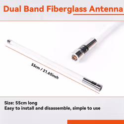 NL550 136-174/400-470MHz VHF UHF Dual Band Fiberglass Antenna