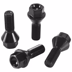 4Pcs Black Wheel Bolt Lug Nut for BMW E30 E36 E46 E60 E90