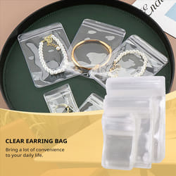 150Pcs 3 Sizes Clear Earring Bags,for Jewelry Rings Necklace Bracelet