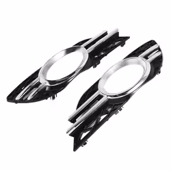 Car Front Fog Light Grill Chrome Trim Cover Set for Mercedes-Benz