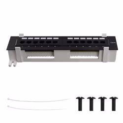 Network Tool Kit 12 Port CAT6 Patch Panel RJ45 with Wall Bracket
