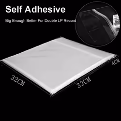 50PCS Gel Record Cover for Turntable Player LP Record Flat Open