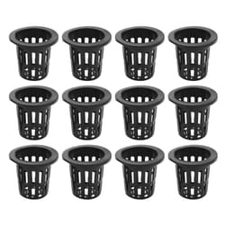 100 Pack 2.36 Inch Cups Slotted Mesh Wide Lip Filter Plant Net Pot