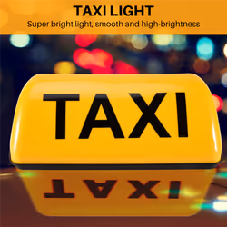 12V Waterproof Top Sign Magnetic Meter Cab Lamp Light LED - Yellow