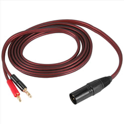 XLR to Banana XLR 3 Pin Male to Dual Banana Plugs Audio Cable, HiFi