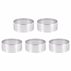 Stainless Steel Perforated Tart Ring, Perforated Cake Mousse Ring