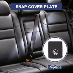 Car Rear Seat Hook ISOFIX Cover Child Restraint for Volvo Black