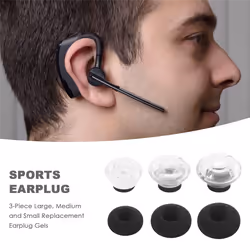 3-Piece Large, Medium and Small Replacement Earplug Gels