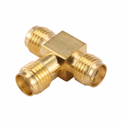 SMA Female to Two SMA Female Triple T RF Adapter connector 3 way Splitter