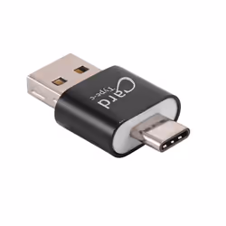 Card Reader Aluminum USB Type C SD/TF Memory Card (Black)
