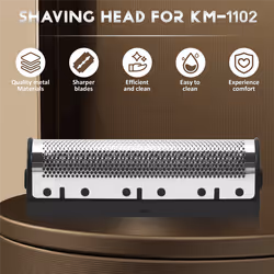 1Set Clipper Blade for Kemei Km-1102 Clipper  Shaver Parts Net Silver