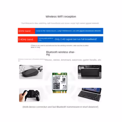 8260 8260NGW WiFi Card+2XAntenna 2.4G/5Ghz 867M