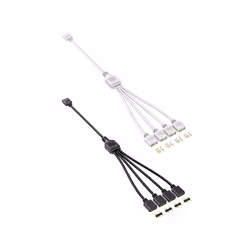 5V 3-Pin Extension Cable for Computer Hub Splitter, Black