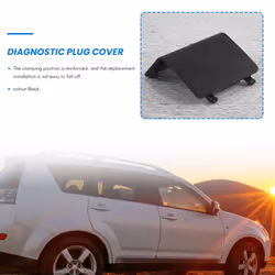 For-BMW Diagnostic Plug Cover OBD Black LHD Panel Decorative Cover