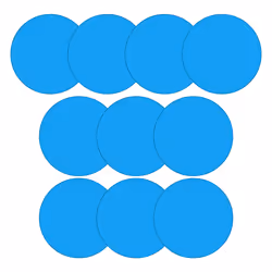 Self-Adhesive Repair Patches for Swimming Pools, Pack of 10 PVC