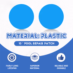Self-Adhesive Repair Patches for Swimming Pools, Pack of 10 PVC