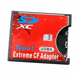 New SD to CF Card Sleeve Supports Wireless WIFI SD Card Adapter Red
