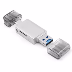 USB-C Type C /USB 2.0 to NM Nano Memory Card TF Micro-SD Card Reader