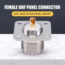 UHF Female SO239 Panel Chassis Mount Flange Deck Mount Solder Cup RF Connector