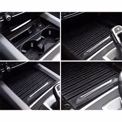 Center Console Cover Water Cup Holder Sliding Roller Blind Car